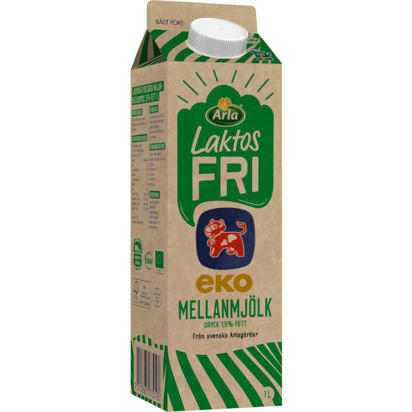 Arla Mellanmjölkdryck Laktosfri Ekologisk