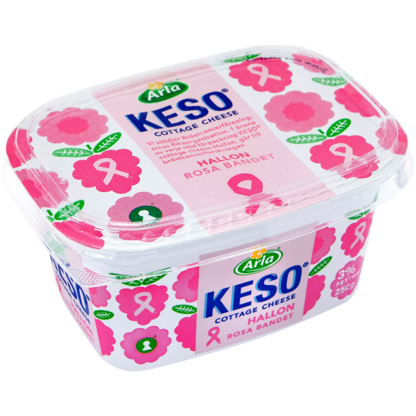 Keso Cottage Cheese Hallon
