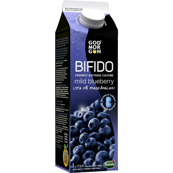 God Morgon Fruktdryck Bifido Mild Blueberry