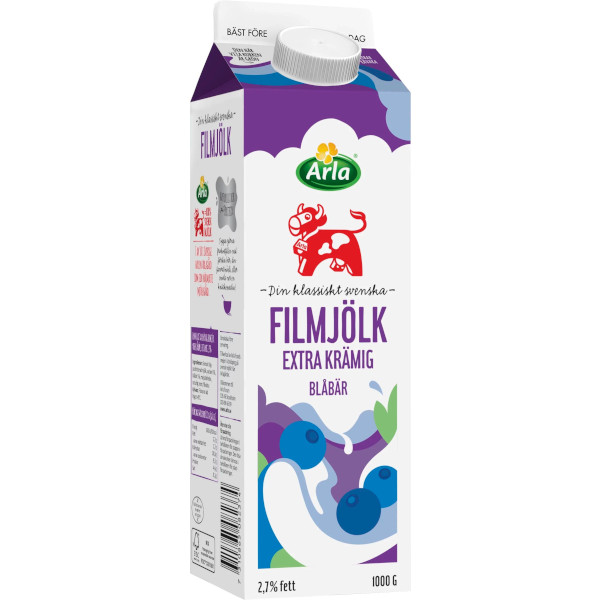 Arla Filmjölk Extra Krämig Blåbär