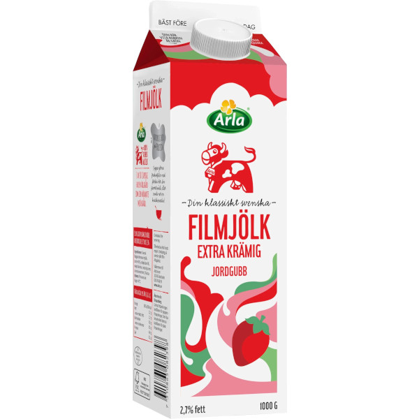 Arla Filmjölk Extra Krämig Jordgubb