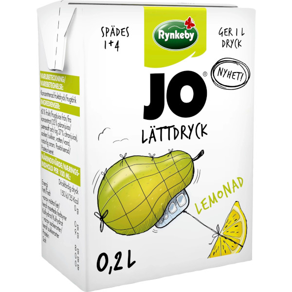 JO Lättdryck Lemonad Konc