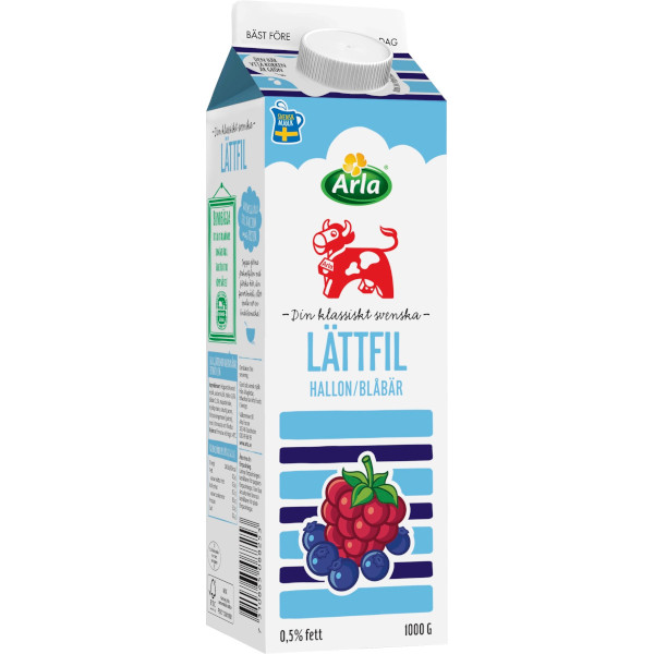Arla Lättfil Hallon/Blåbär