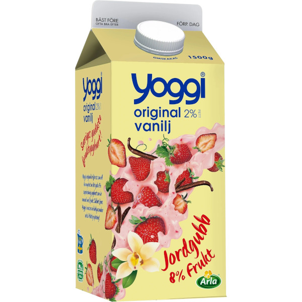 Yoggi Vaniljyoghurt Jordgubb