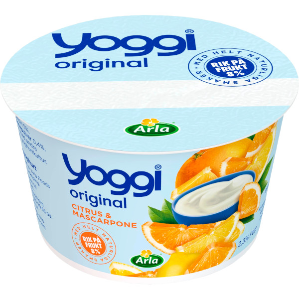 Yoggi Fruktyoghurt Citrus & Mascarpone