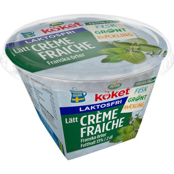 Arla Köket Crème Fraiche Lätt Franska Örter Laktosfri