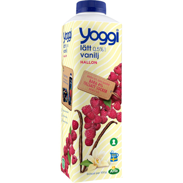 Yoggi Vaniljyoghurt Lätt Hallon