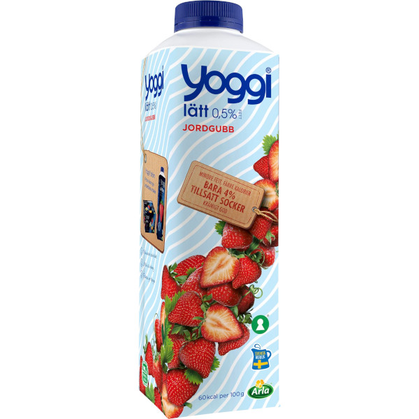 Yoggi Fruktyoghurt Lätt Jordgubb