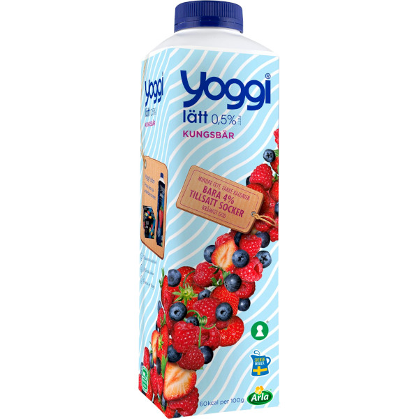 Yoggi Fruktyoghurt Lätt Kungsbär