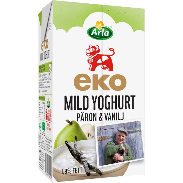 Arla Mild Lättyoghurt Päron & Vanilj Ekologisk