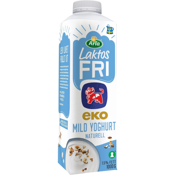 Arla Mild Yoghurt Naturell Laktosfri Ekologisk