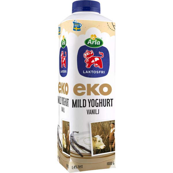 Arla Mild Yoghurt Vanilj Laktosfri Ekologisk