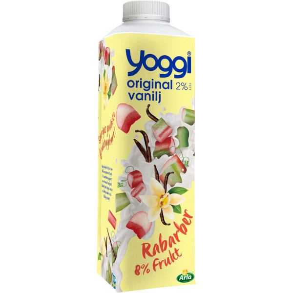 Yoggi Vaniljyoghurt Rabarber