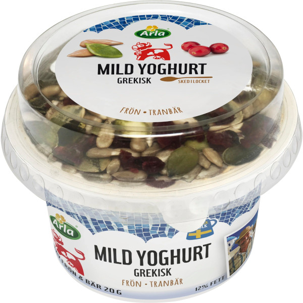 Arla Mild Yoghurt Grekisk Frön & Tranbär