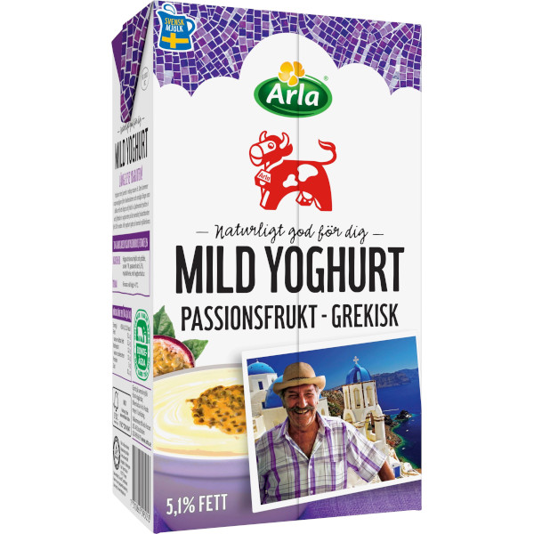 Arla Grekisk Mild Yoghurt Passionsfrukt