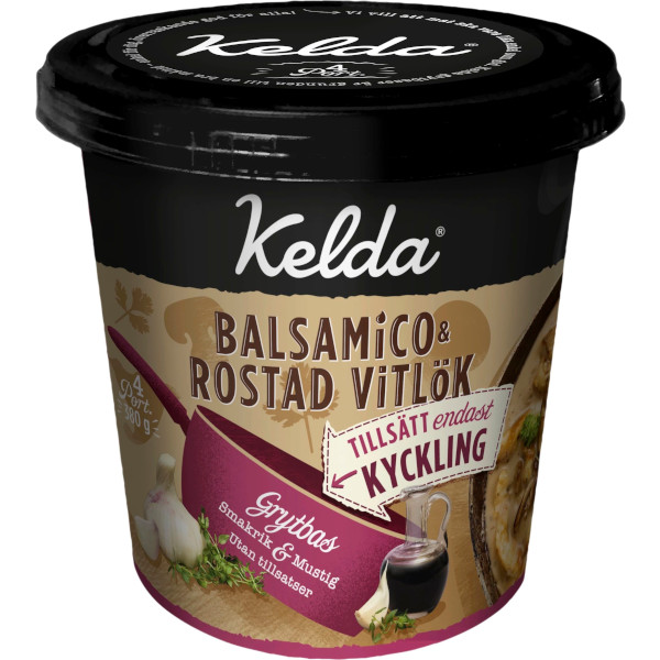 Kelda Grytbas Balsamico & Rostad Vitlök