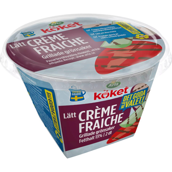 Arla Köket Crème Fraiche Lätt Grillade Grönsaker