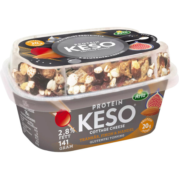 Keso Cottage Cheese Protein Tranbär/Fikon/Mandel