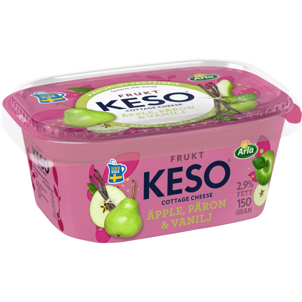 Keso Cottage Cheese Äpple/Päron/Vanilj