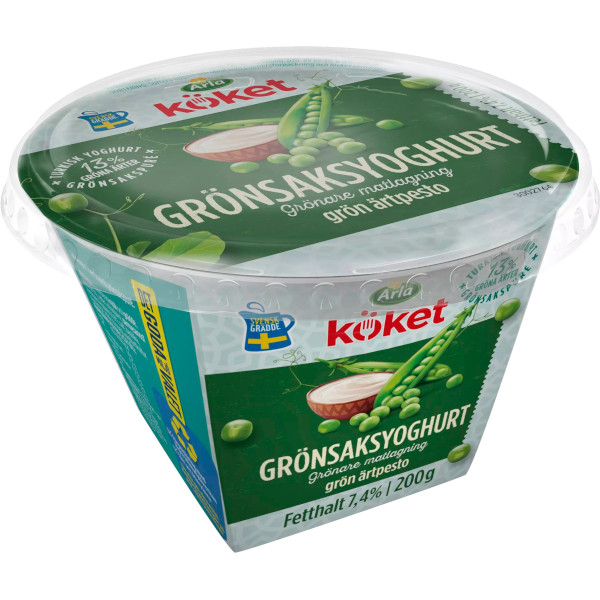 Arla Köket Grönsaksyoghurt Grön Ärtpesto