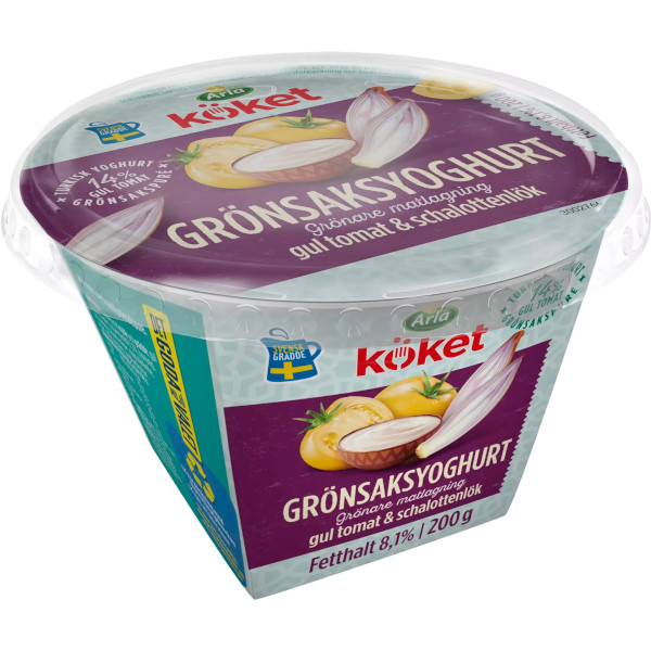Arla Köket Grönsaksyoghurt Gul Tomat & Schalottenlök