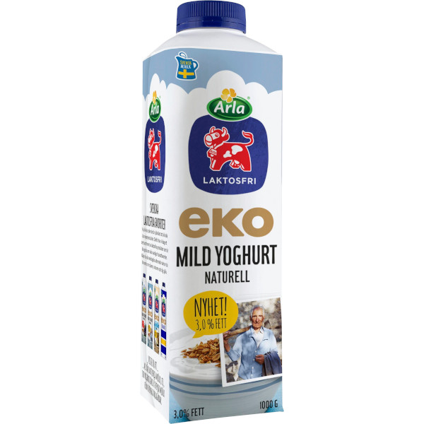 Arla Mild Yoghurt Naturell Laktosfri Ekologisk