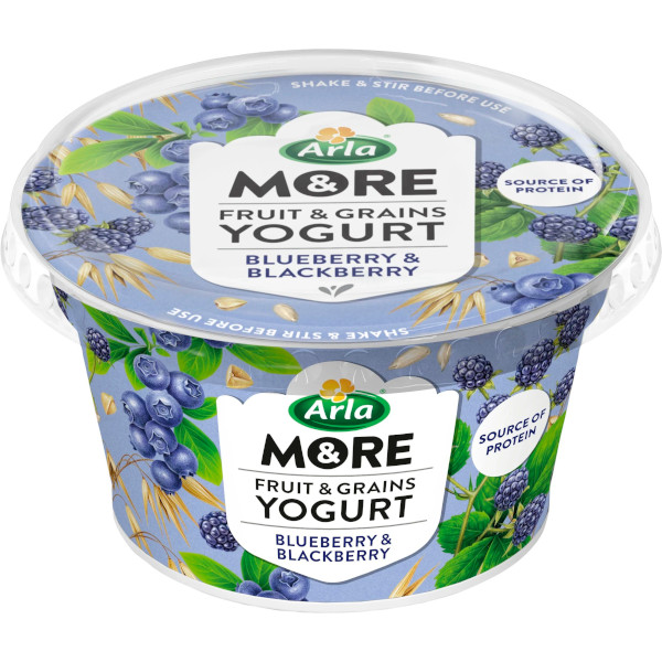 Arla & More Yogurt Blueberry & Blackberry