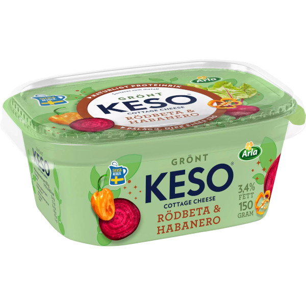 Keso Cottage Cheese Rödbeta & Habanero