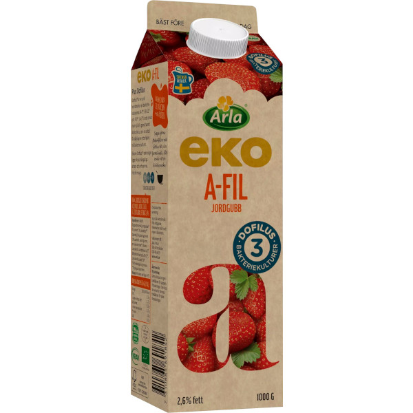Arla A-Fil Jordgubb Ekologisk