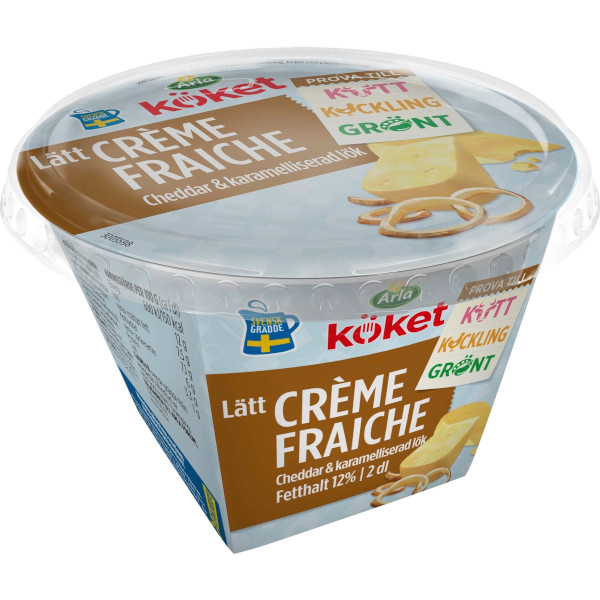 Arla Köket Crème Fraiche Lätt Cheddar & Karamelliserad Lök