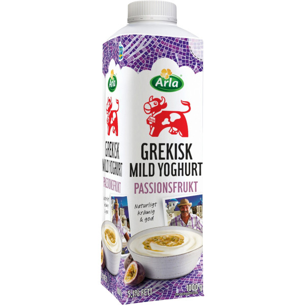 Arla Grekisk Mild Yoghurt Passionsfrukt