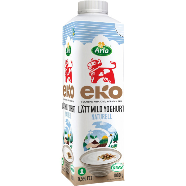 Arla Mild Yoghurt Lätt Naturell Ekologisk