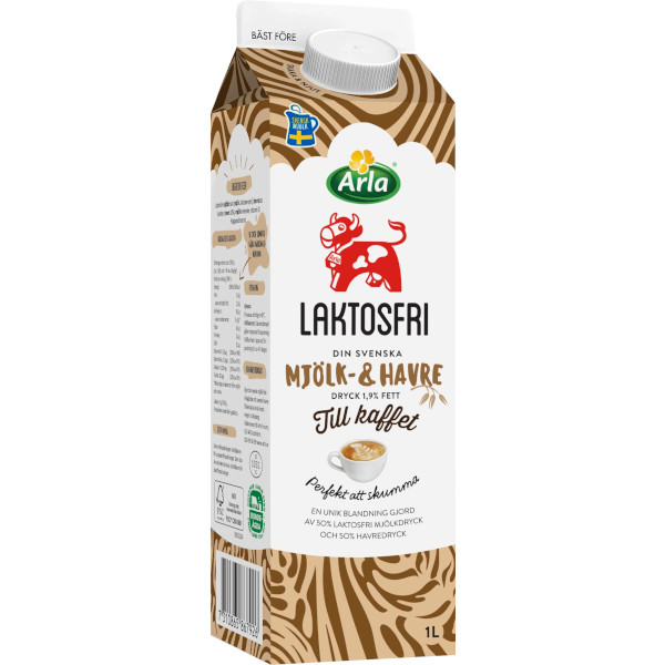 Arla Mjölk & Havredryck Till Kaffet Laktosfri
