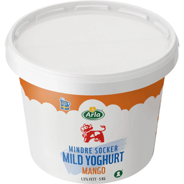 Arla Mild Yoghurt Mango Mindre Socker