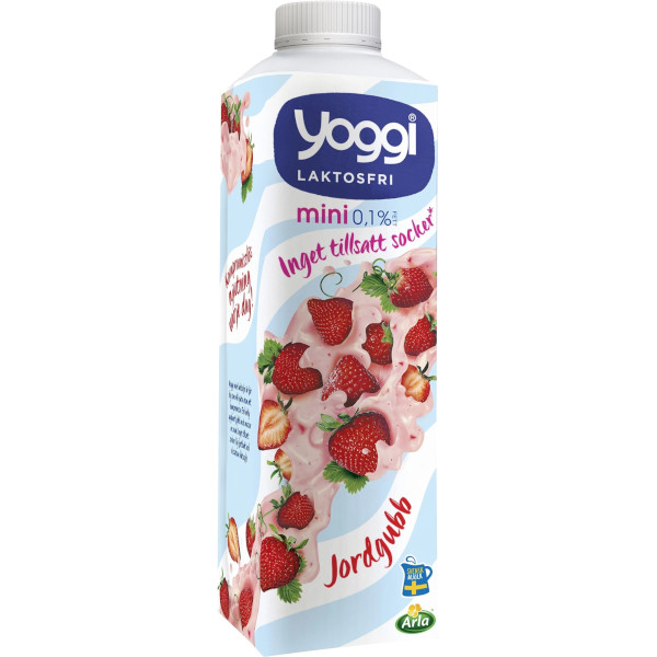 Yoggi Yoghurt Mini Jordgubb Laktosfri