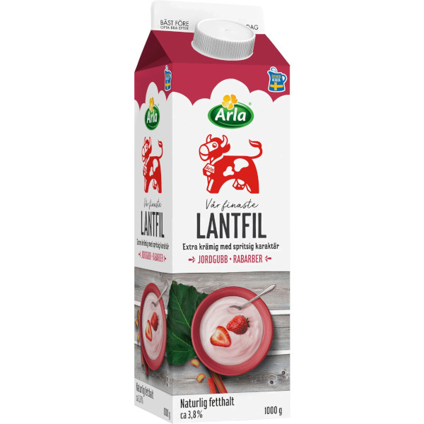 Arla Lantfil Jordgubb & Rabarber