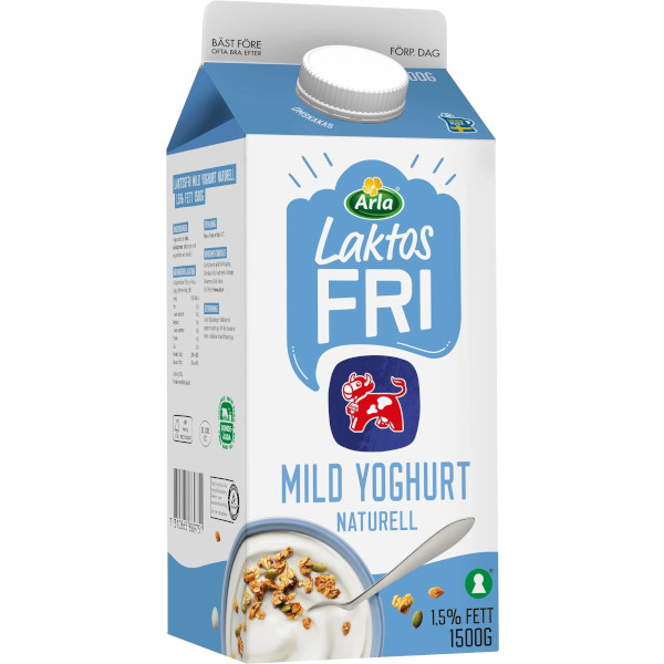 Arla Mild Yoghurt Naturell Laktosfri