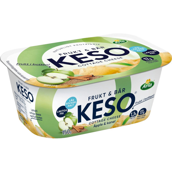 Keso Cottage Cheese Frukt & Bär Äpple/Kanel