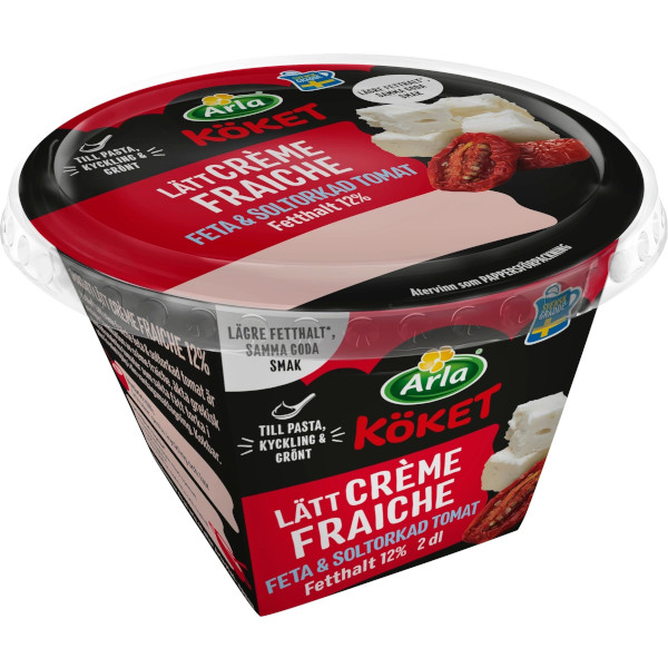 Arla Köket Crème Fraiche Lätt Feta & Soltorkad Tomat
