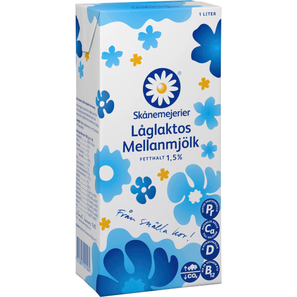 Skånemejerier Mellanmjölk Låglaktos