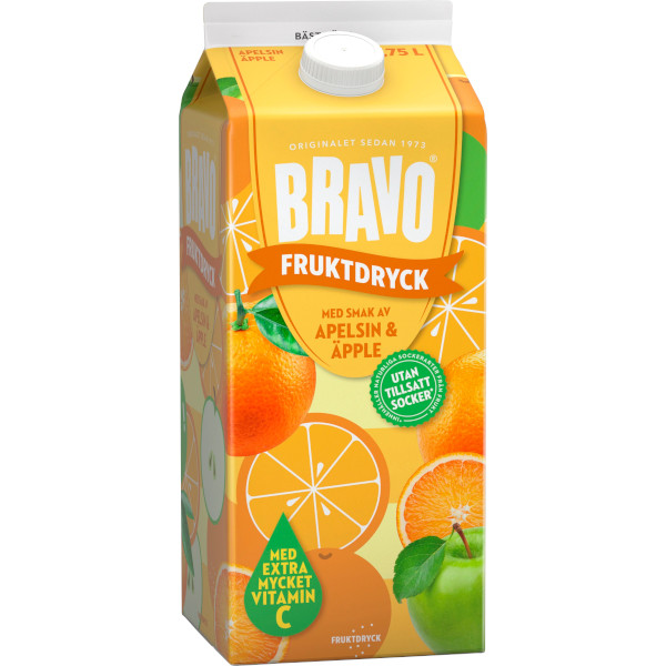 Bravo Fruktdryck Apelsin & Äpple