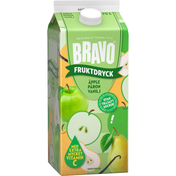 Bravo Fruktdryck Äpple/Päron/Vanilj