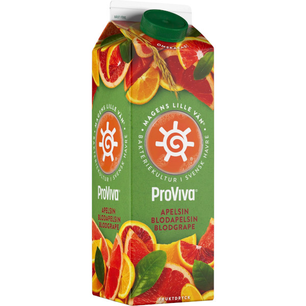 ProViva Fruktdryck Apelsin/Blodapelsin/Blodgrape