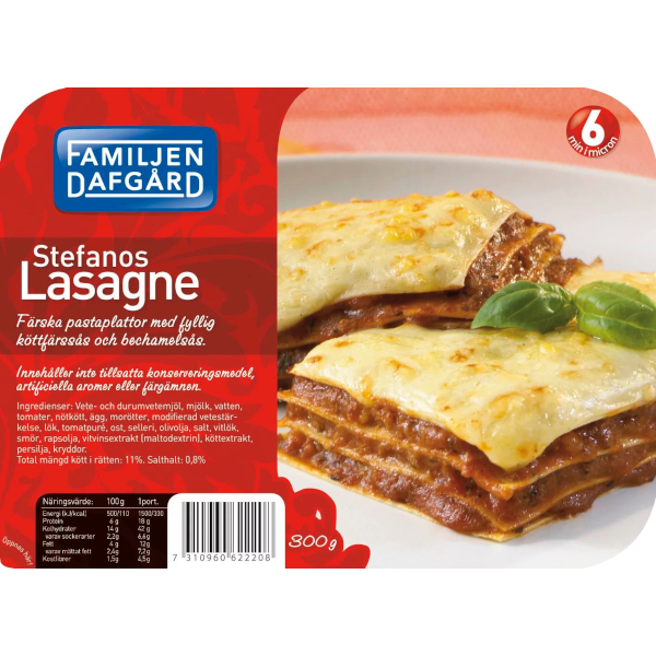 Dafgårds Stefanos Lasagne
