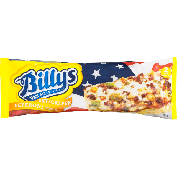 Billys Pan Pizza Skyscraper Peperoni Fire