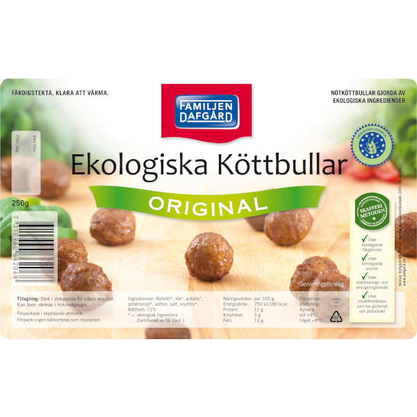 Dafgårds Köttbullar Ekologiska