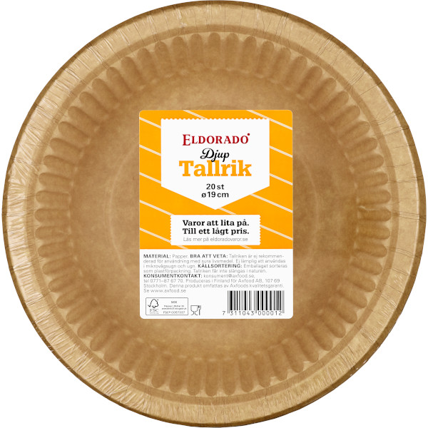 Eldorado Djup Tallrik 19cm