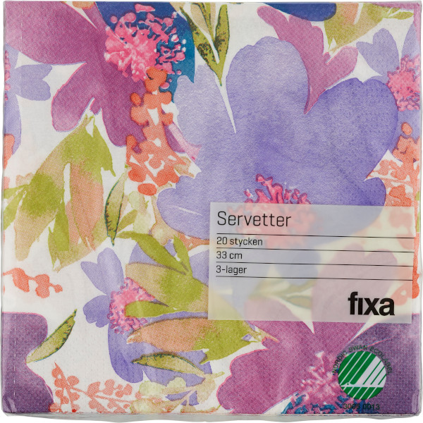 Fixa Servetter 33cm Floret