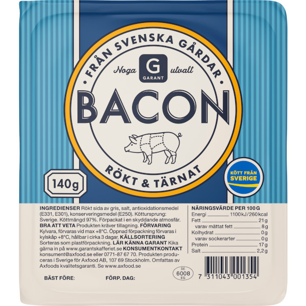 Garant Bacon Rökt & Tärnat