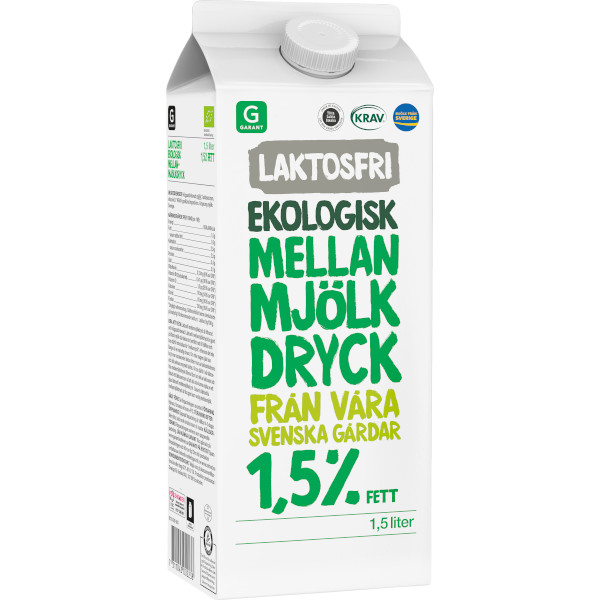 Garant Mellanmjölkdryck Laktosfri Ekologisk